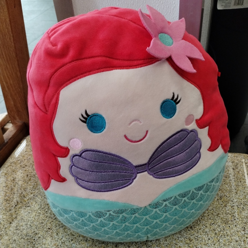 Disney Kellytoy Squishmallows 14  Ariel The Little Mermaid Plush - Picture 3 of 14